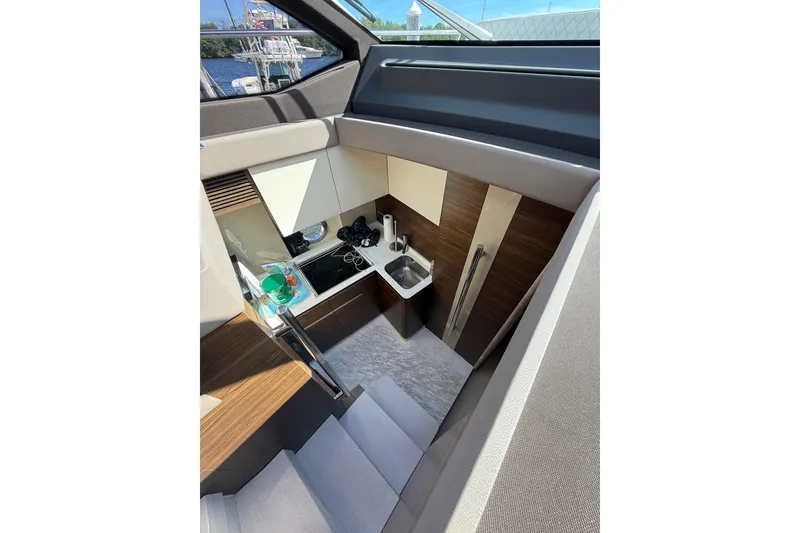 Slide: The Image of Modern kitchen interior of 2015 Azimut 50 yacht with sleek design and compact layout. - 44