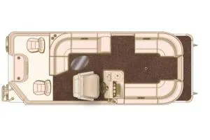 Slide: The Image of Manufacturer Provided Image: 2013 Starcraft Stardeck 236 Cruise-N-Fish boat layout with seating and helm. - 23
