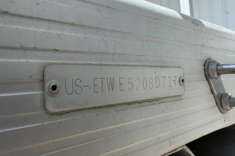 Slide: The Image of 2017 Bennington SX 22 Quad Bench boat identification plate with serial number. - 18