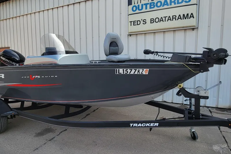 Slide: The Image of 2019 Tracker Pro Guide V-175 SC boat on trailer at Ted's Boatarama. - 3