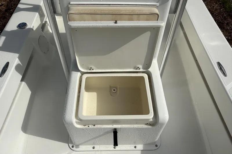 Slide: The Image of Open storage compartment on a 2016 Panga 22 Boca Grande boat. - 31