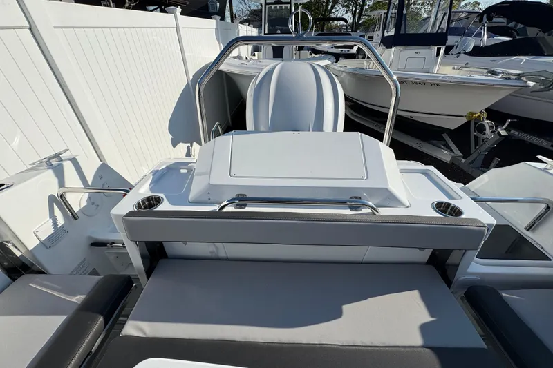 Slide: The Image of 2026 Jeanneau NC Sport 795 Series 2 boat interior with seating and storage. - 6