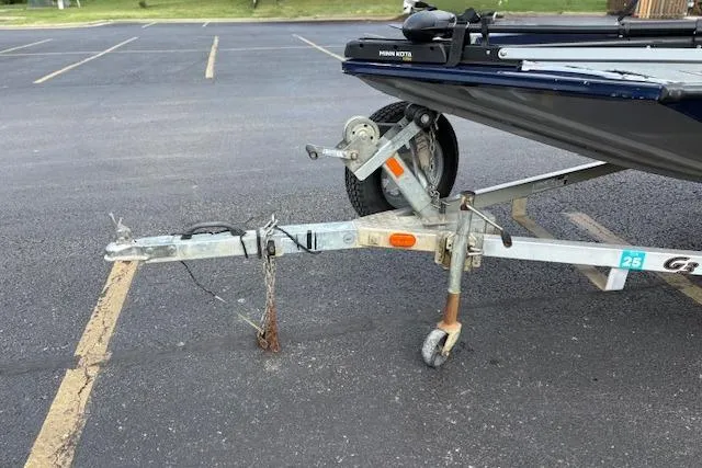 Slide: The Image of 2017 G3 Sportsman 1710 Vinyl boat trailer hitch in parking lot. - 44