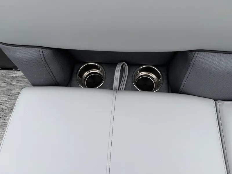 Slide: The Image of 2026 Bentley Pontoons BOLT 200 interior with cup holders. - 14