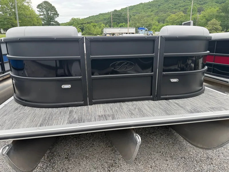 Slide: The Image of 2026 Bentley Pontoons BOLT 200 parked on gravel surface. - 4