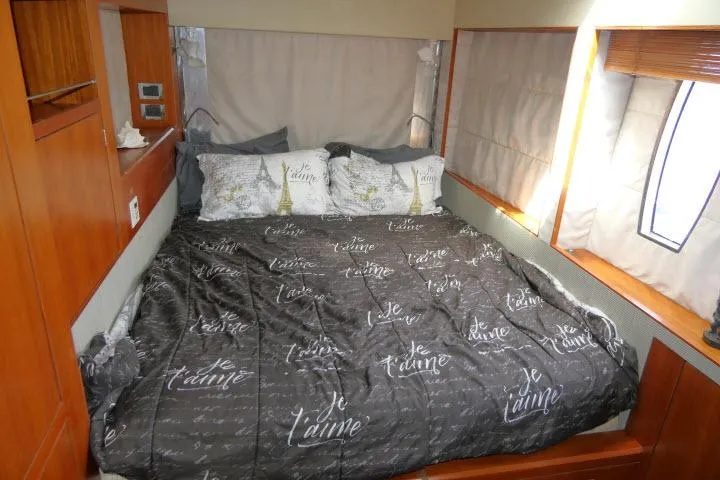 Slide: The Image of Cozy bedroom in 2014 Tayana Isara 50 yacht with "Je t'aime" bedding. - 29