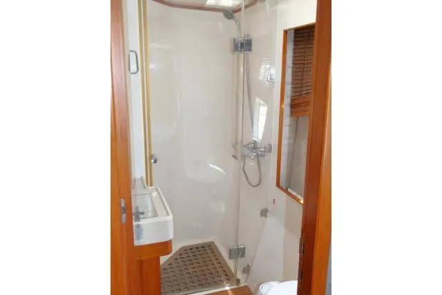 Slide: The Image of Bathroom interior of 2014 Tayana Isara 50 yacht with shower and sink. - 54
