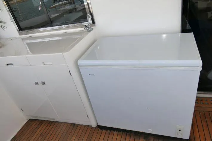Slide: The Image of White chest freezer and sink on Tayana Isara 50 yacht, 2014 model. - 70