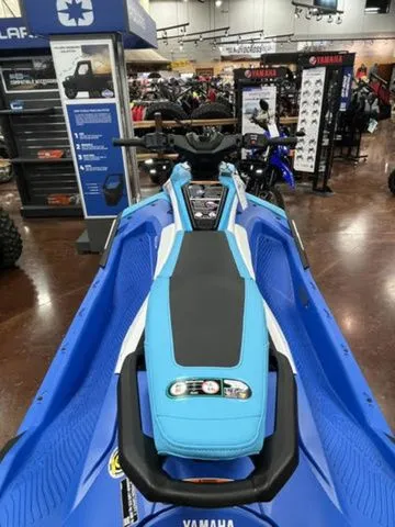 Slide: The Image of 2026 Yamaha WaveRunner JetBlaster in a showroom. - 11
