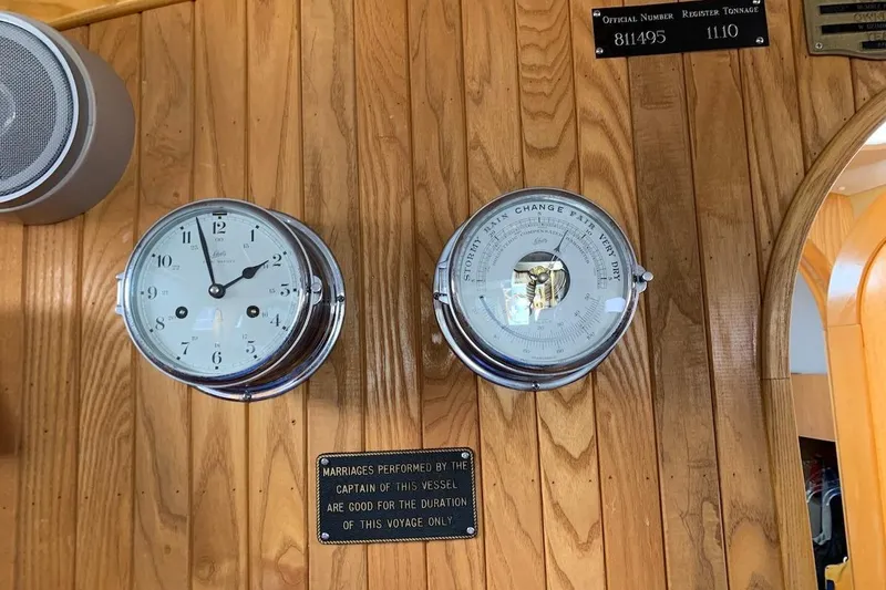 Slide: The Image of Nautical clock and barometer - 13