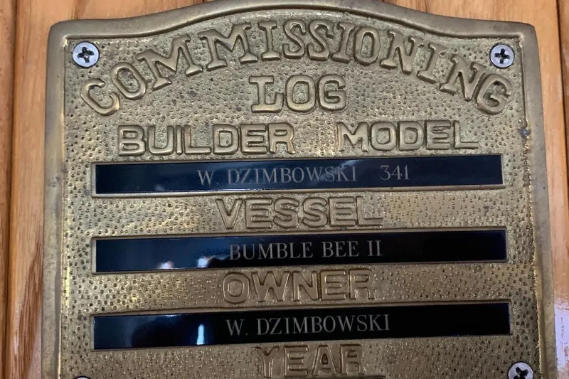 Slide: The Image of Commissioning log plaque for Bumble Bee - 27