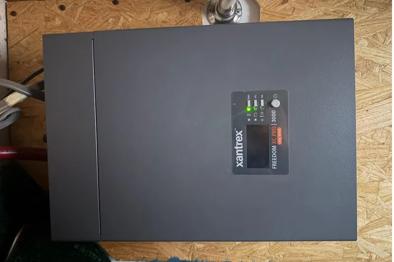 Slide: The Image of Xantrex Freedom XC Pro 3000 inverter installed in a 1996 Gibson Sport 41 boat. - 8