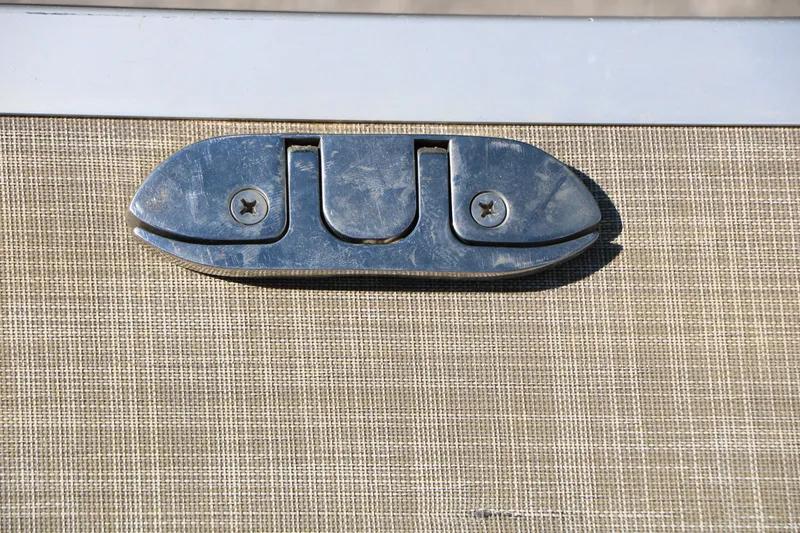 Slide: The Image of Chrome boat latch on Silver Wave 2210 SW5 L, 2020 model, against textured surface. - 43