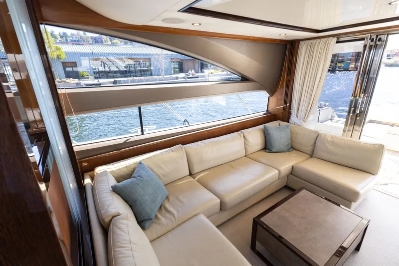 Slide: The Image of Luxurious interior of 2014 Princess 64 Flybridge Motor Yacht. - 18
