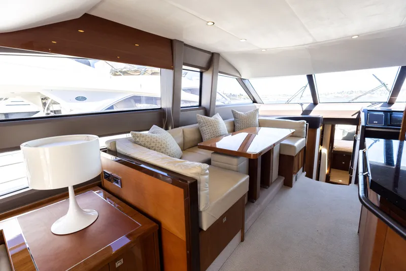 Slide: The Image of Luxurious interior of 2014 Princess 64 Flybridge Motor Yacht. - 21