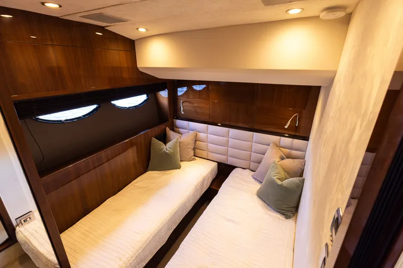 Slide: The Image of Luxurious cabin of the 2014 Princess 64 Flybridge Yacht. - 39