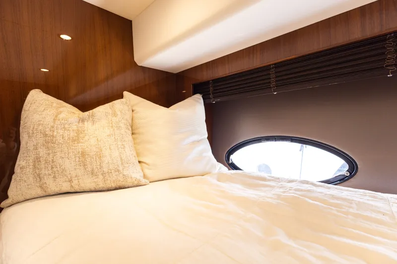 Slide: The Image of Luxurious bedroom in Princess 64 Flybridge Yacht, 2014 model. - 45