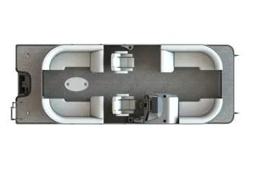 Slide: The Image of 2021 Starcraft SLS 3 boat dashboard with steering wheel and control panel. - 15