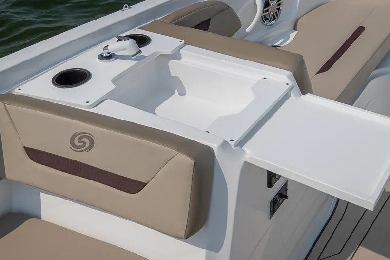 Slide: The Image of Manufacturer Provided Image: 2022 Hurricane SunDeck Sport 205 OB boat interior with seating and storage. - 16