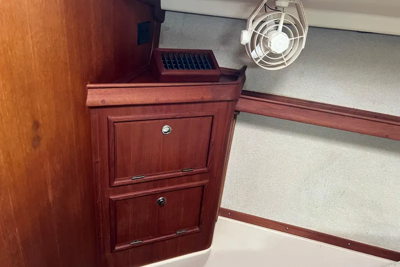 Slide: The Image of Main salon of 2002 Island Packet 380 sailboat - 17