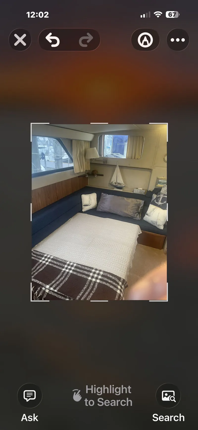 Slide: The Image of Interior of 1988 Chris-Craft 381 Catalina yacht. - 11