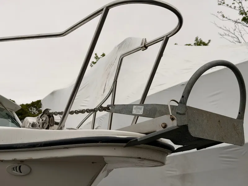 Slide: The Image of Close-up of anchor on a 2000 Baha Cruisers 272 Fisherman boat. - 11