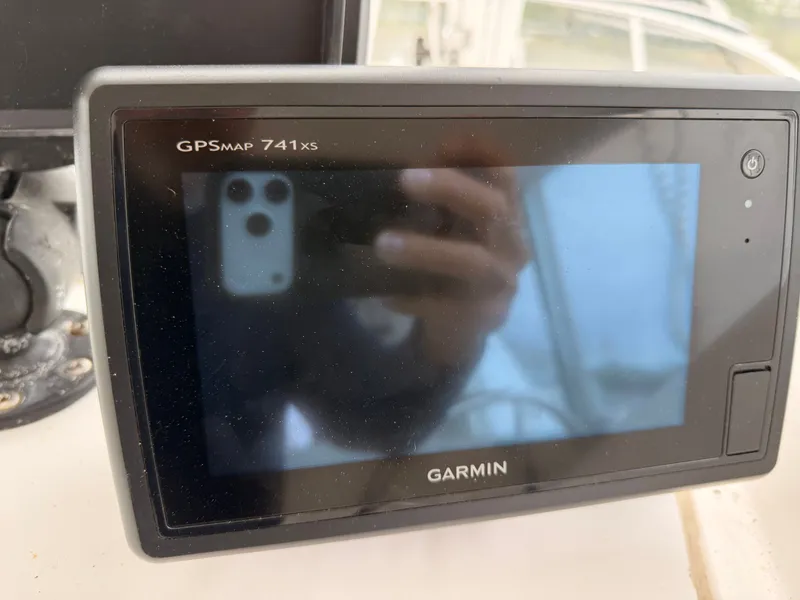 Slide: The Image of Garmin GPSmap 741xs on Baha Cruisers 272 Fisherman, year 2000. - 28