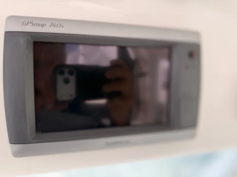 Slide: The Image of Garmin GPSmap 740s on Baha Cruisers 272 Fisherman, year 2000. - 29