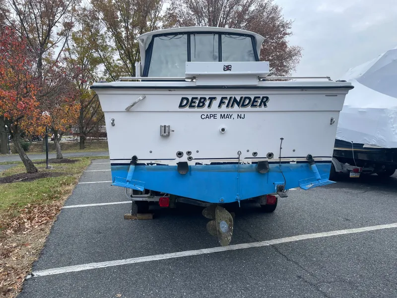 Slide: The Image of 2000 Baha Cruisers 272 Fisherman parked in autumn, Cape May, NJ. - 5
