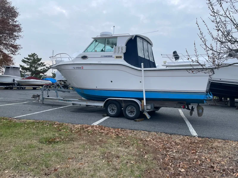 Slide: The Image of 2000 Baha Cruisers 272 Fisherman parked on trailer outdoors. - 7