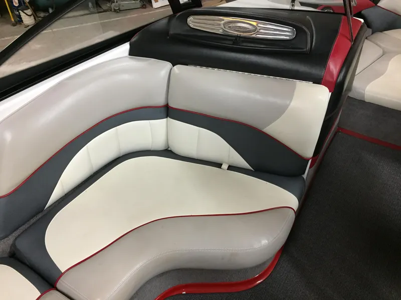 Slide: The Image of Interior of 2013 Malibu Wakesetter 23 LSV with stylish seating. - 14