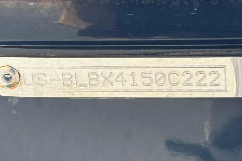 Slide: The Image of 2022 Bayliner VR4 Bowrider I/O hull identification number plate. - 25