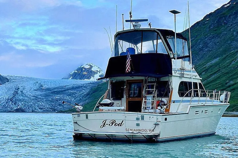 The Image of 1987 Hi-Star 48 Yachtfish in scenic glacier bay, Semiahmoo, WA. - 0