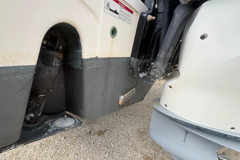 Slide: The Image of Close-up of 2017 Sea Fox 288 Commander boat's stern and outboard motor. - 26
