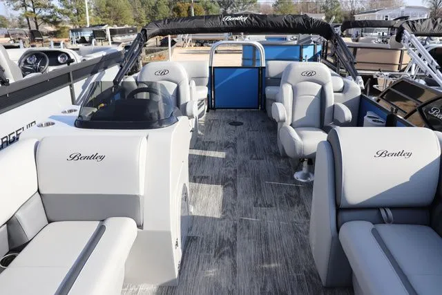 Slide: The Image of Bentley Pontoons Legacy Navigator 2026 - 2