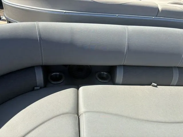 Slide: The Image of Gray seating on Bennington 23LSR SPS 2022 boat. - 12