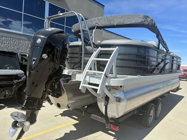 Slide: The Image of 2022 Bennington 23LSR SPS pontoon boat with outboard motor. - 6