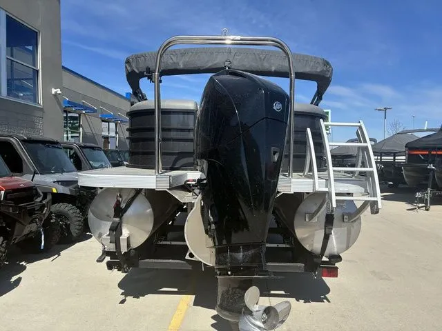 Slide: The Image of 2022 Bennington 23LSR SPS pontoon boat with outboard motor. - 7
