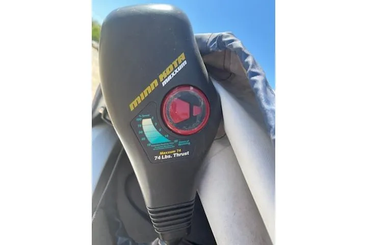 Slide: The Image of Minn Kota Maxxum trolling motor control on 2004 Ranger 210 Reata boat. - 7