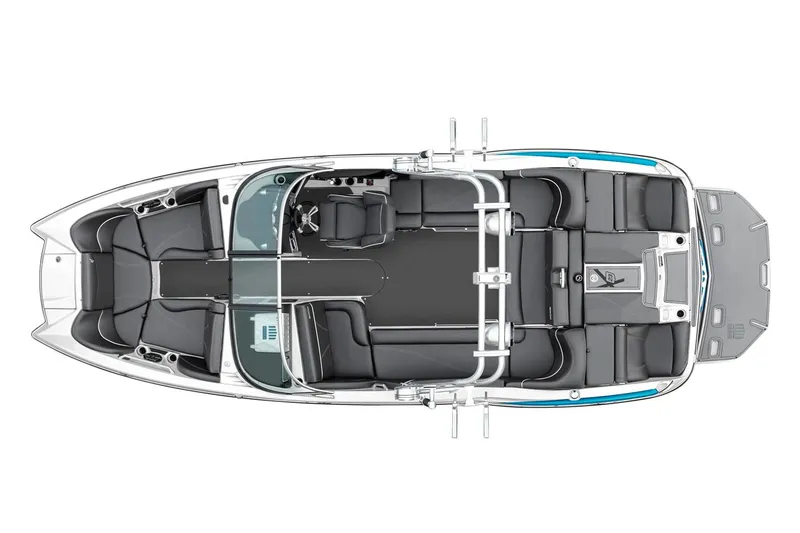 Slide: The Image of Manufacturer Provided Image: 2016 MasterCraft X23 boat interior layout, top view. - 11