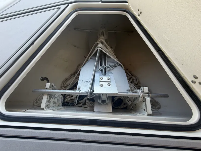 Slide: The Image of Anchor locker of a 2007 Fountain 38 Center Console boat. - 15