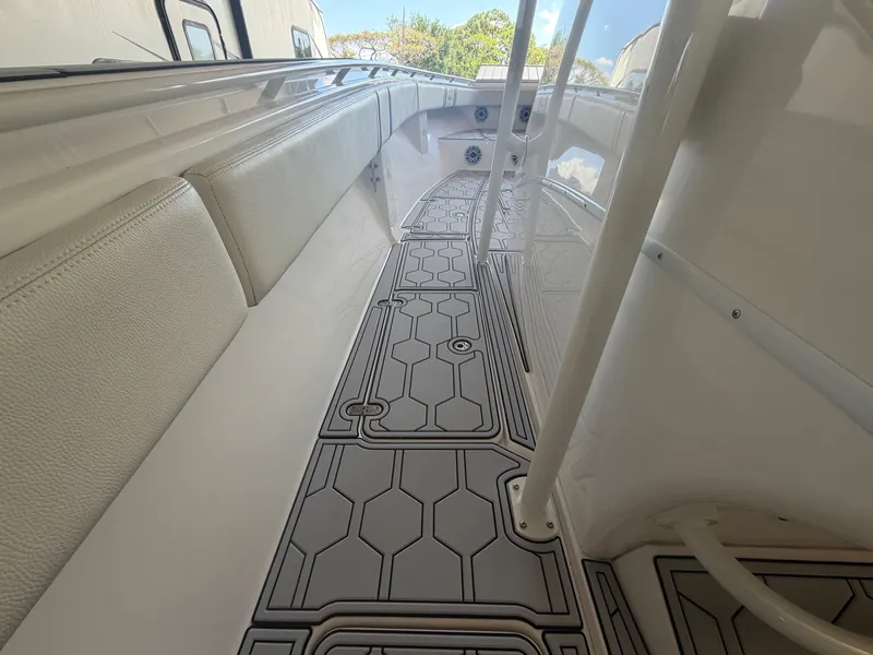 Slide: The Image of Interior view of a 2007 Fountain 38 Center Console boat. - 21