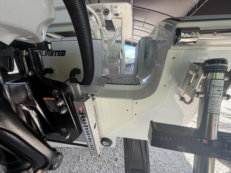 Slide: The Image of 2007 Fountain 38 Center Console boat, interior view. - 24