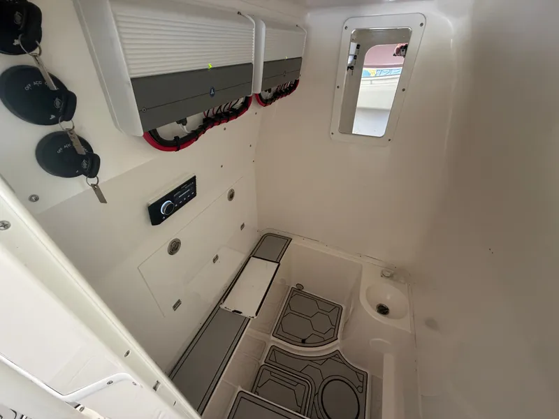 Slide: The Image of Interior of a 2007 Fountain 38 Center Console boat. - 9