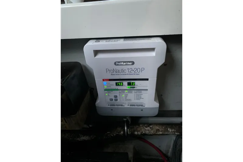 Slide: The Image of ProMariner ProNautic 12-20P charger installed on 2002 Chris Craft 28 Launch boat. - 5
