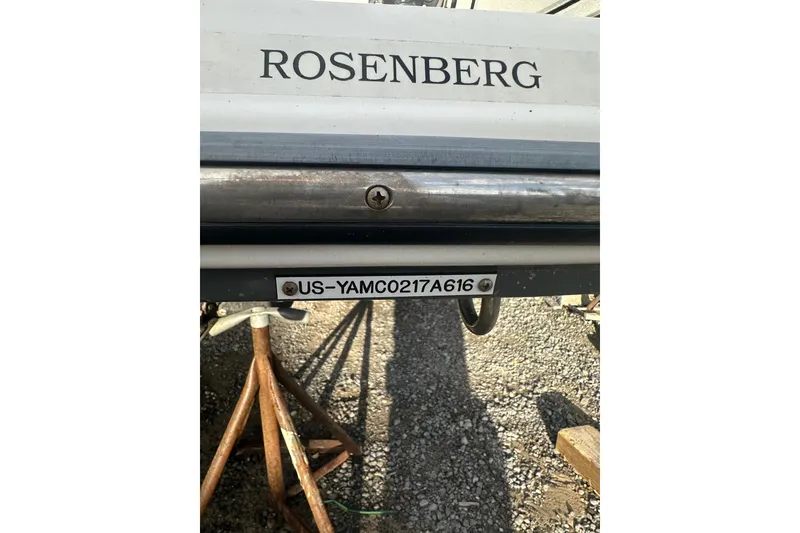 Slide: The Image of 2016 Yamaha Boats 212SS with "Rosenberg" nameplate and visible hull identification number. - 30