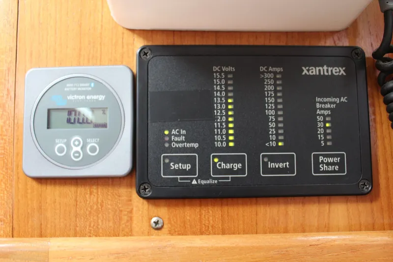 Slide: The Image of Electrical control panel on Catalina 42 MkII, year 2004. - 24