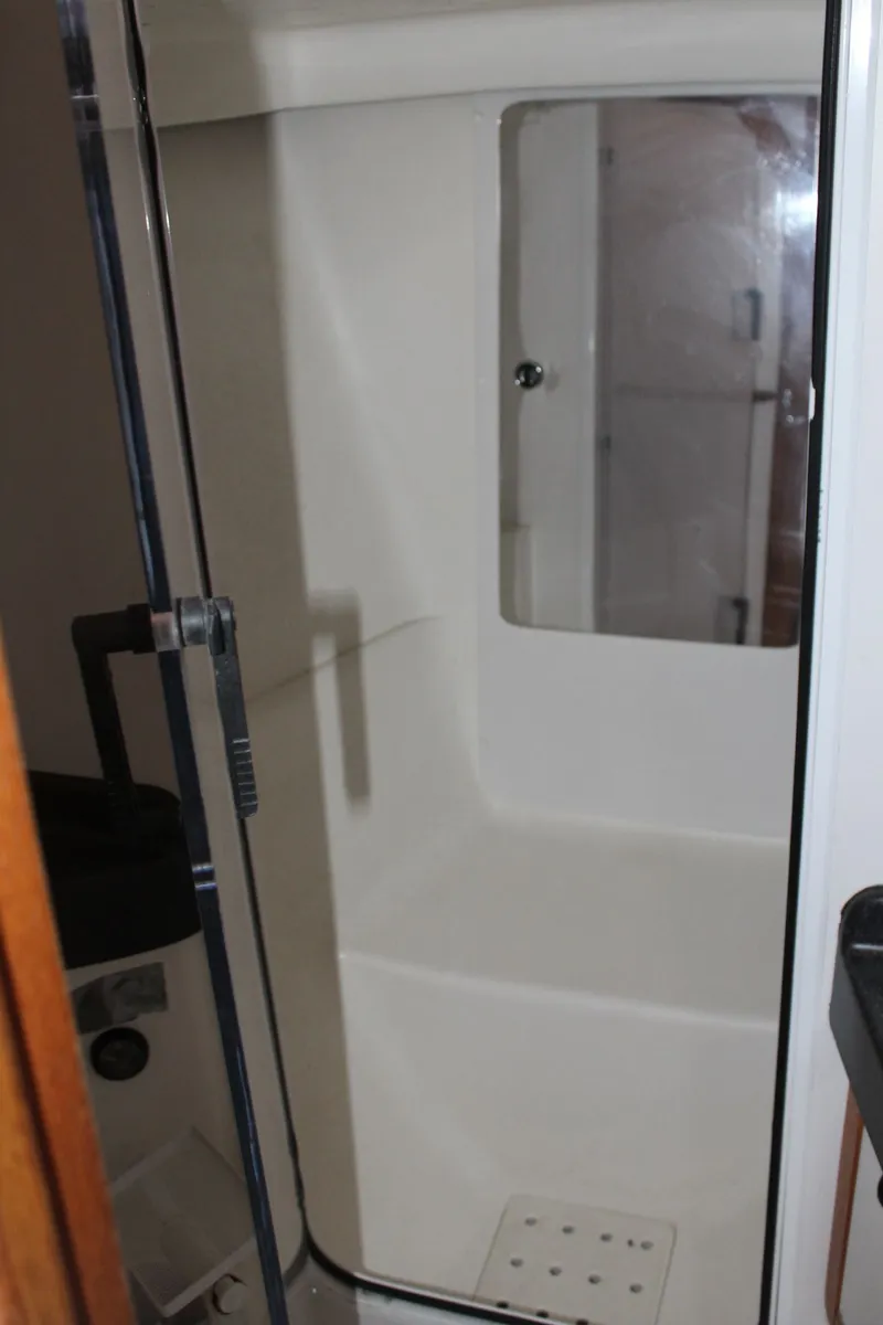 Slide: The Image of Interior view of a Catalina 42 MkII yacht shower, 2004 model. - 29