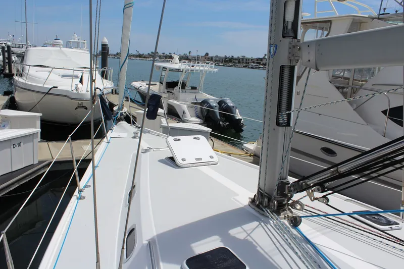 Slide: The Image of 2004 Catalina 42 MkII sailboat docked at marina. - 3