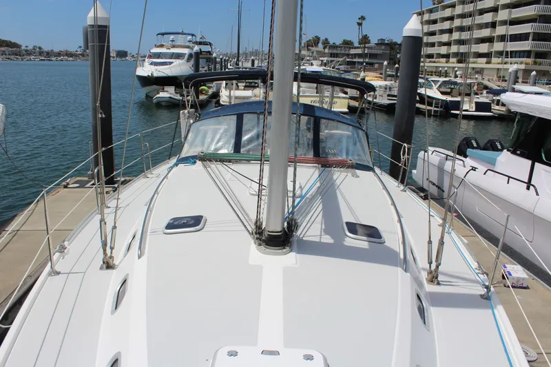 Slide: The Image of 2004 Catalina 42 MkII sailboat docked at marina. - 7